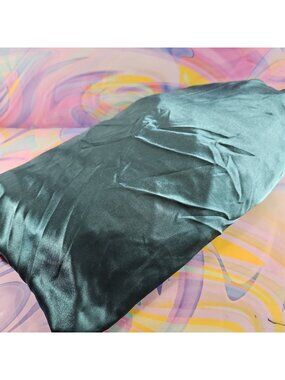 Aqua Blue Fitted Sheet Full/Double Size, Elastic 100% Polyester Pre-Owned